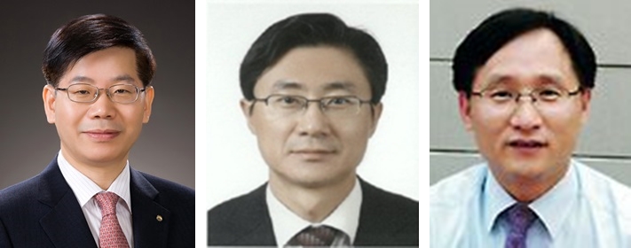 (왼쪽부터) 김정록 우리펀드서비스 대표, 전상욱 우리금융저축은행 대표, 남기천 우리자산운용 대표. 사진=우리금융그룹