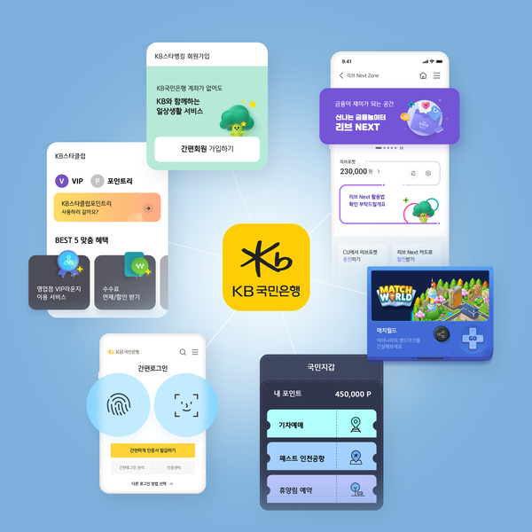 KB국민은행은 KB스타뱅킹 간편회원 서비스를 개편했다.