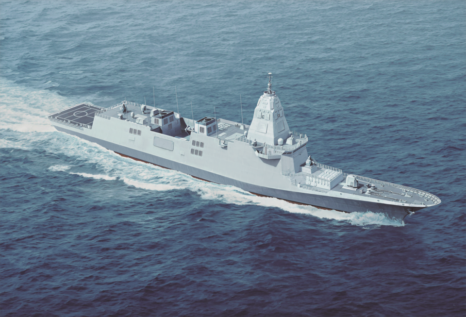 HD현대중공업의 한국형 차세대구축함(KDDX) 조감도. 사진=HD현대