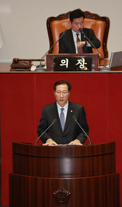 박성제 법무부 장관이 29일 국회 본회의에서 제의 요구 이유를 설명하고 있다. 사진=연합뉴스