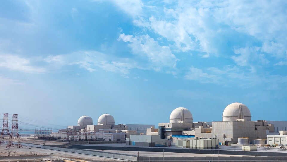 아랍지역 최대 청정에너지원인 바라카원전 1~4호기 전경. 사진=한국전력