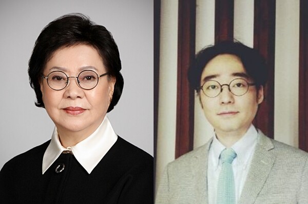 송영숙 한미그룹 회장(왼쪽)과 임종윤 한미약품 사장. 사진=한미약품