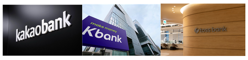 사진=카카오뱅크‧토스뱅크‧케이뱅크