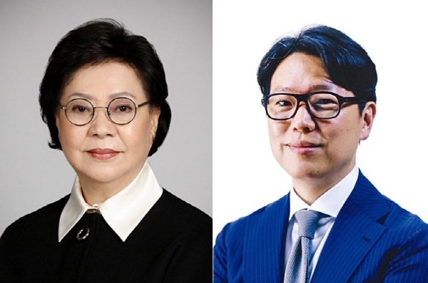 한미그룹 지주사 한미사이언스는 4일 서울 송파구 한미타워에서 이사회를 열고 한미약품그룹 창업주 차남인 임종훈 사내이사(사진 오른쪽)를 모친 송영숙 한미약품그룹 회장(사진 왼쪽)과 함께 공동 대표이사로 선임하는 안건을 통과시켰다. 사진=한미그룹