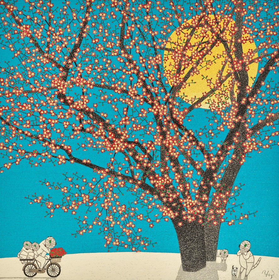 모용수 작가의 ‘사랑합니다’ 작품. 사진=미래에셋증권