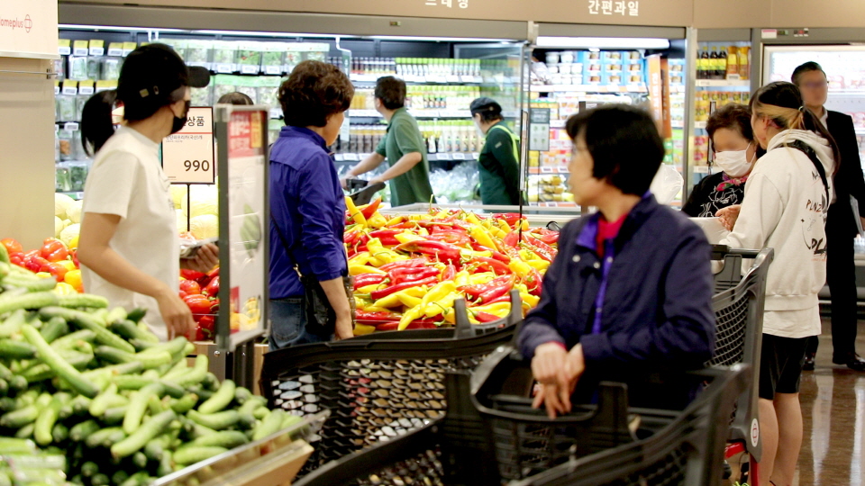 소비자로 붐비는 홈플러스 메가푸드마켓 금천점. 사진=홈플러스