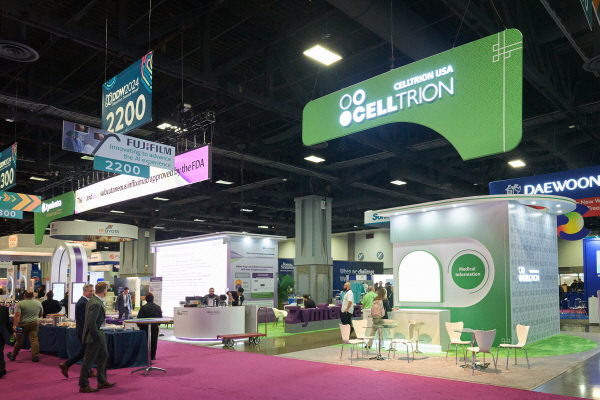셀트리온의 2024년 미국소화기학회(DDW) 부스. 사진=셀트리온