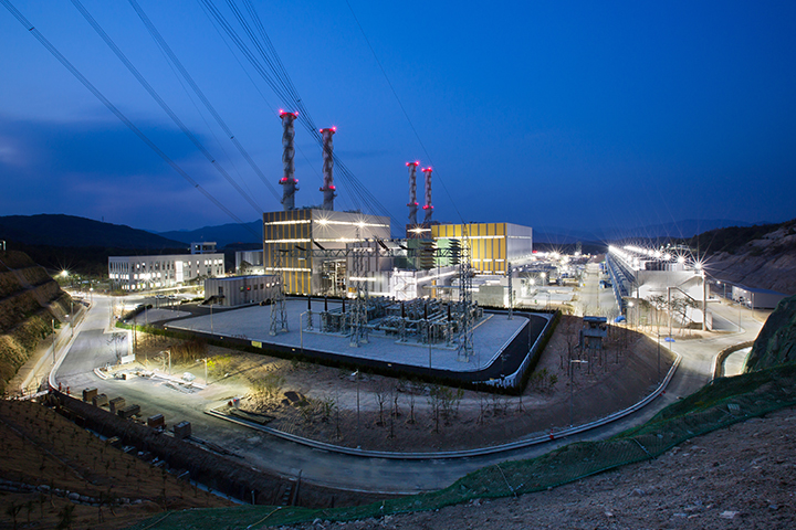 경기도 포천시에 있는 포천파워의 LNG 기반 복합 발전소 전경. 사진=포천파워