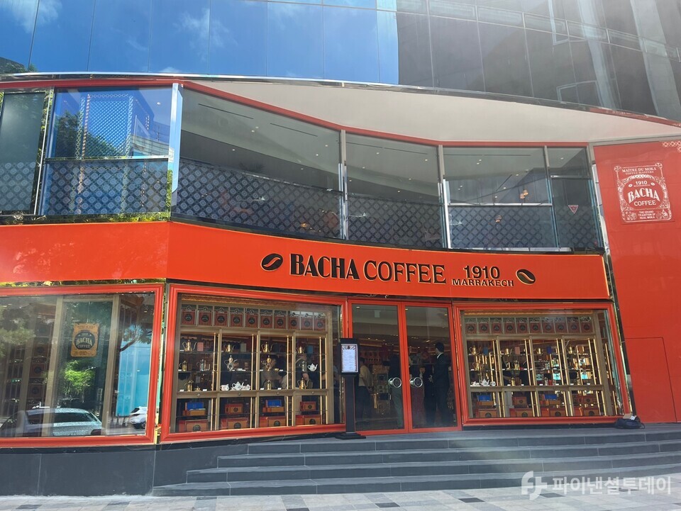 바샤커피 청담 플래그십 스토어 매장 전경. 사진=허서우 기자