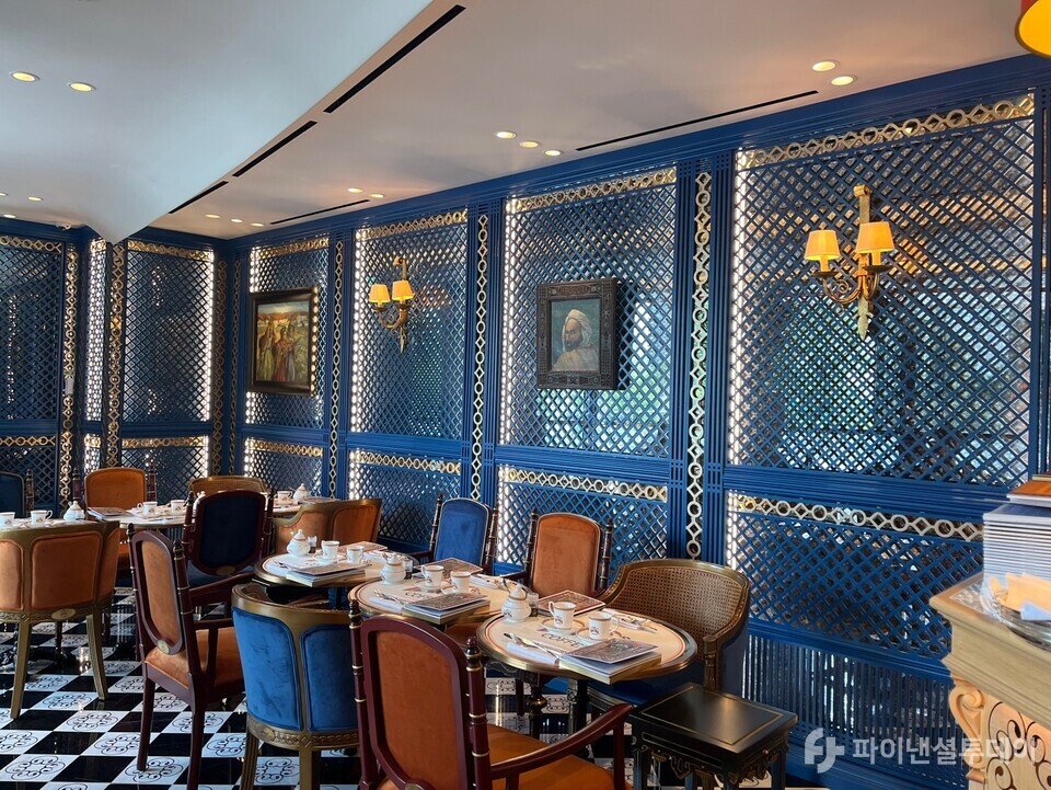 바샤커피 청담 플래그십 스토어 매장 2층 내부 모습. 사진=허서우 기자