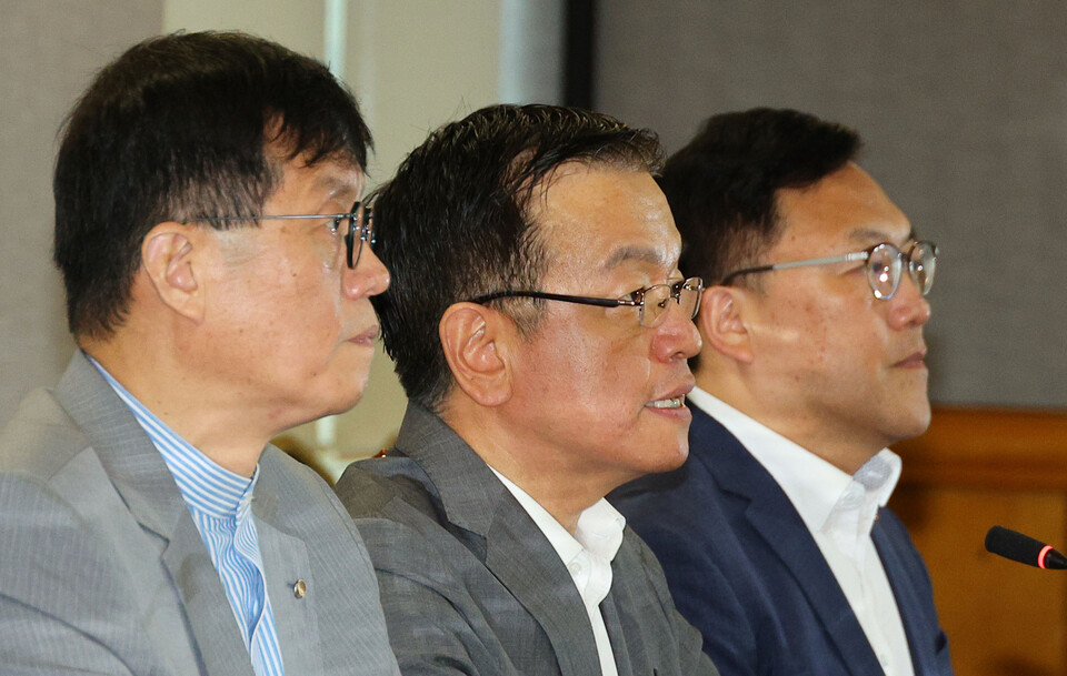 최상목 경제부총리 겸 기획재정부 장관이 1일 오전 서울 중구 은행회관에서 열린 거시경제 금융회의에서 발언하고 있다. 사진=연합뉴스