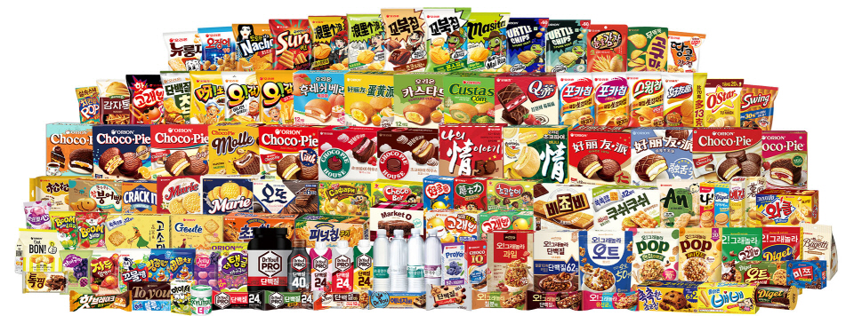 오리온 제품 이미지 모음. 사진=오리온