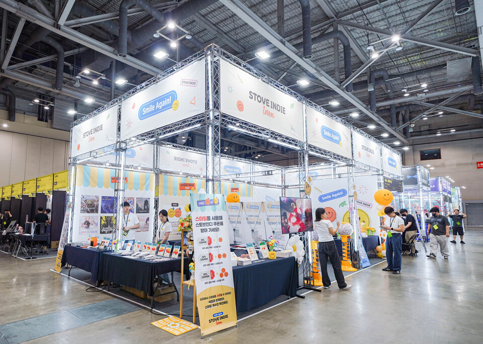스토브인디의 BIC 2024 페스티벌 부스 전경. 사진=스마일게이트