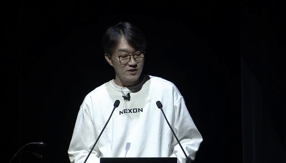 이전헌 넥슨 일본법인 대표이사가 3일 열린 ‘캐피털 마켓 브리핑’에서 말하고 있다. 사진=넥슨 IR 캡처