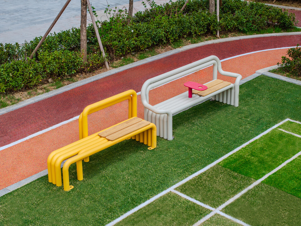 펀디자인 벤치. 사진=현대건설