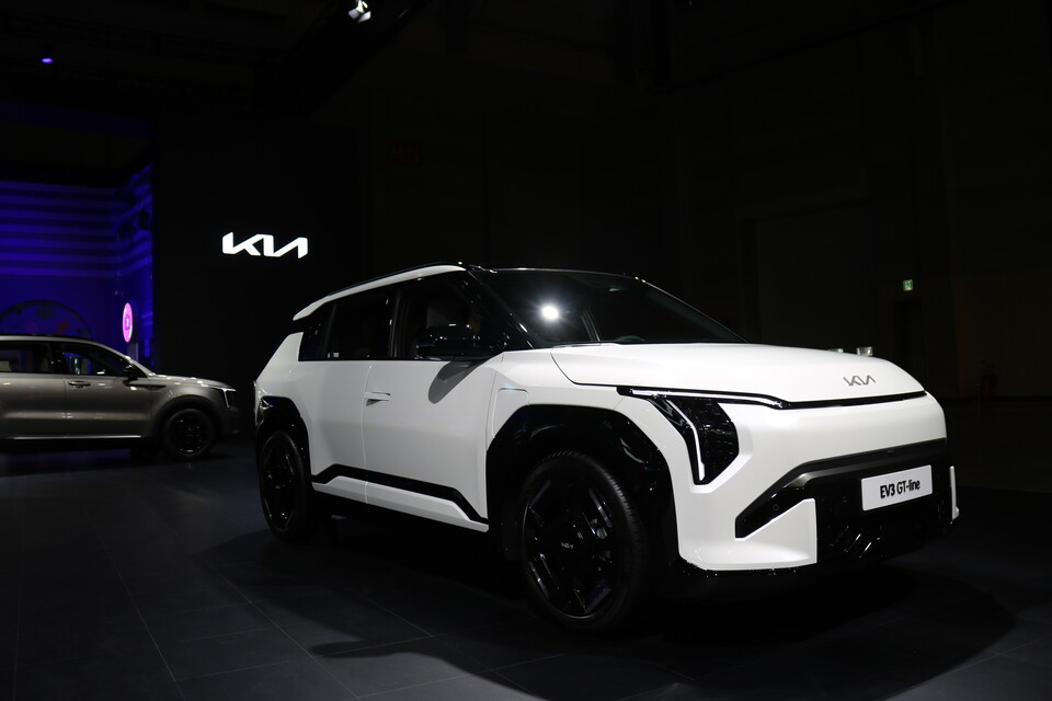 국내 전기차 모델 중 최초의 콤팩트 SUV 모델 기아 EV3. 사진=한종해 기자