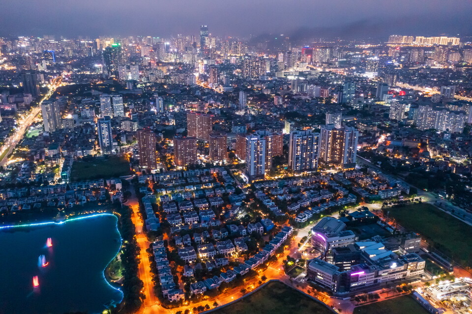 베트남 하노이 스타레이크시티 야경. 사진=대우건설