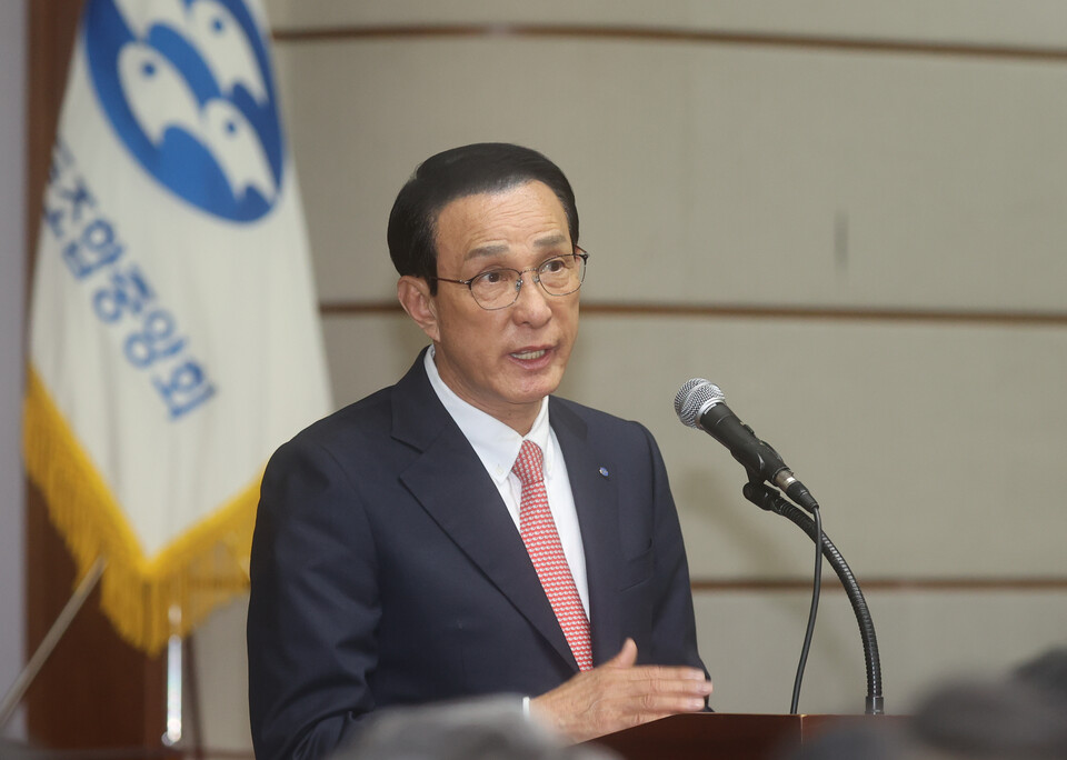 노동진 수협중앙회장. 사진=연합뉴스