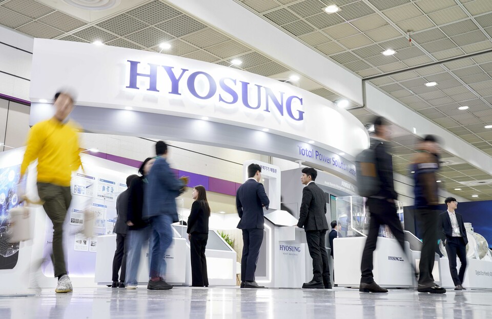 효성중공업 전시회 부스 참고 사진. 사진=효성중공업