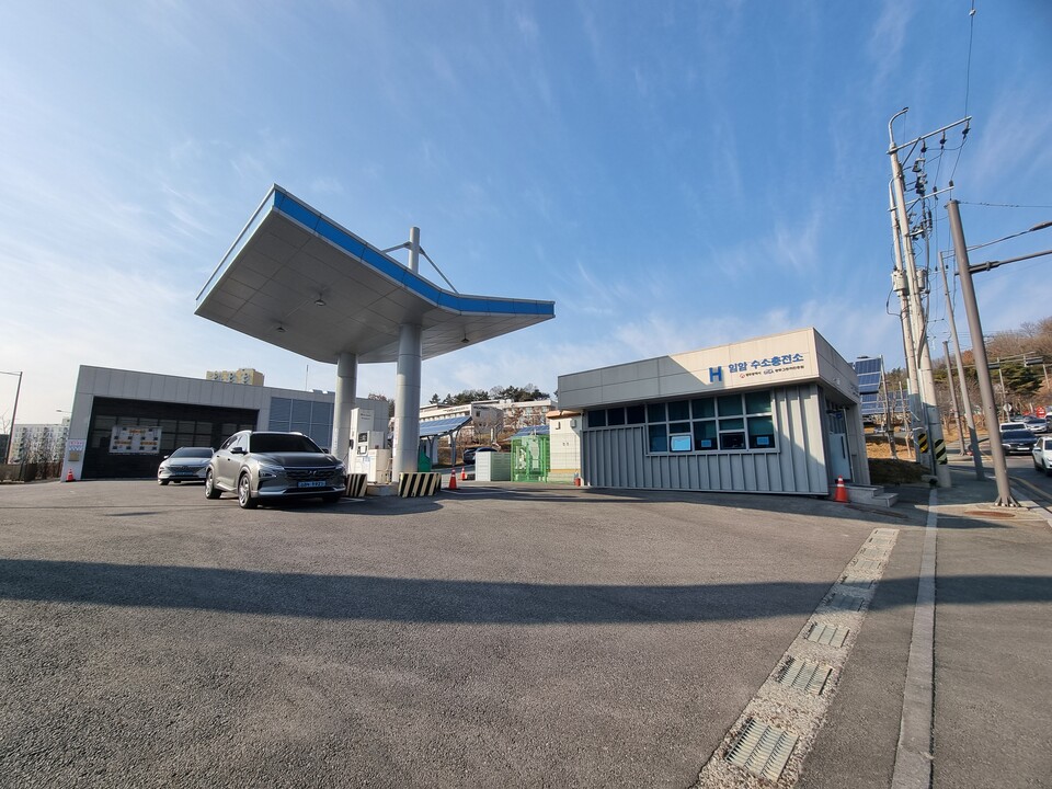 광주 남구 소재 임암 수소충전소 전경. 하진=한종해 기자