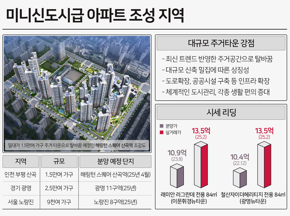 미니신도시급 아파트 조성 지역. 사진=더피알