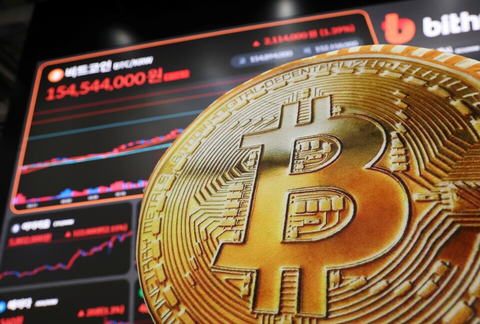 서울 서초구 빗썸라운지 강남점 모니터에 비트코인 시세가 표시되고 있다. 사진=연합뉴스