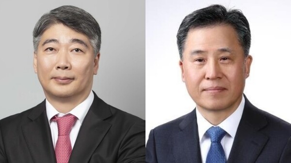 (왼쪽부터)김종민 메리츠증권 대표, 장원재 메리츠증권 대표. 사진=메리츠증권