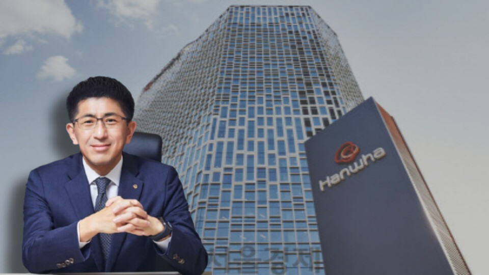 김승모 한화 건설부문 대표. 사진=미리캔버스 편집