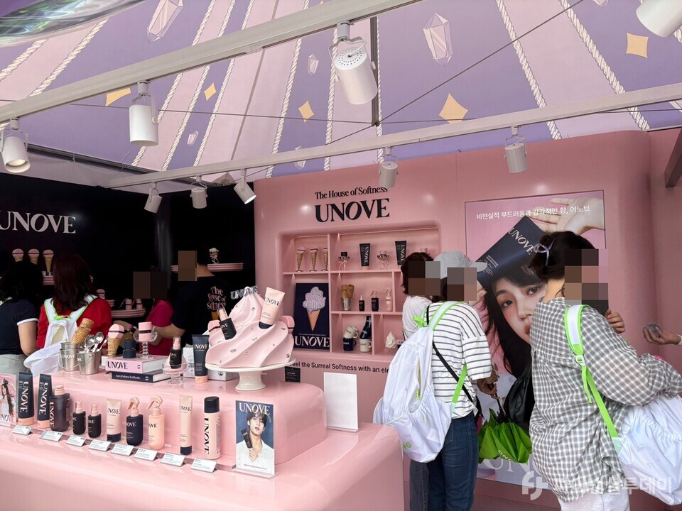 어노브 부스. 사진=허서우 기자