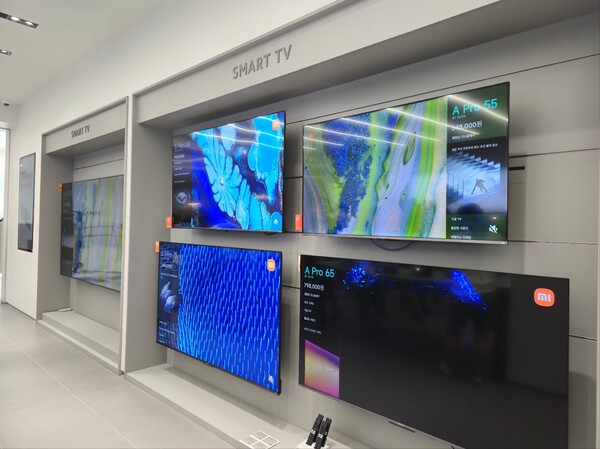 샤오미의 스마트TV 전시공간.  사진=정유라 기자