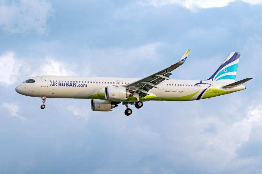 ¿¡¾îºÎ»ê A321neo Ç×°ø±â. »çÁø=¿¡¾îºÎ»ê