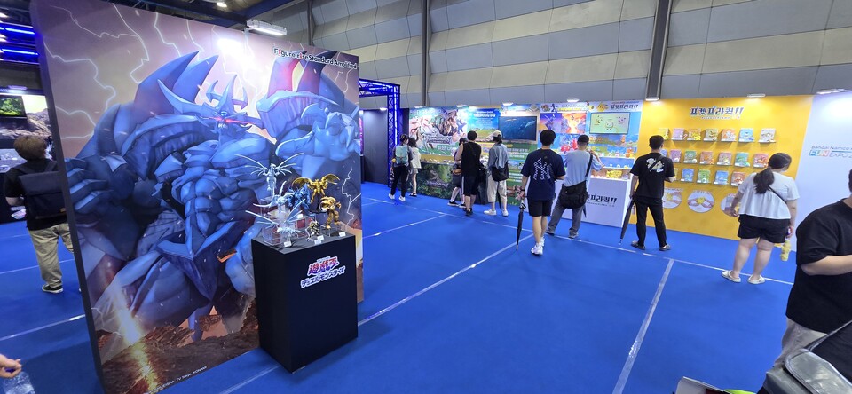 다양한 IP를 활용한 프라모델, 피규어 전시품이 가득했다. 사진=최형주 기자