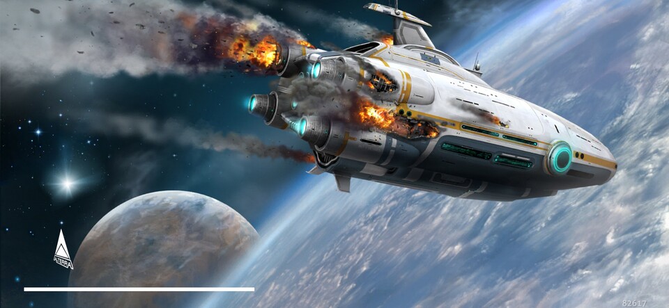 추락하는 우주선. 사진=인게임 캡처