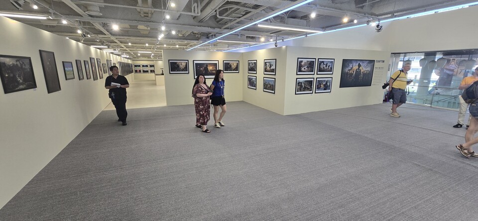 게임 원화 전시 공간.  사진=최형주 기자