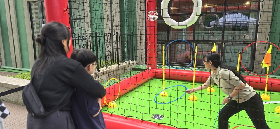 드론 레이싱 체험 등 이색 부스도 다수 준비돼 있다. 사진=최형주 기자