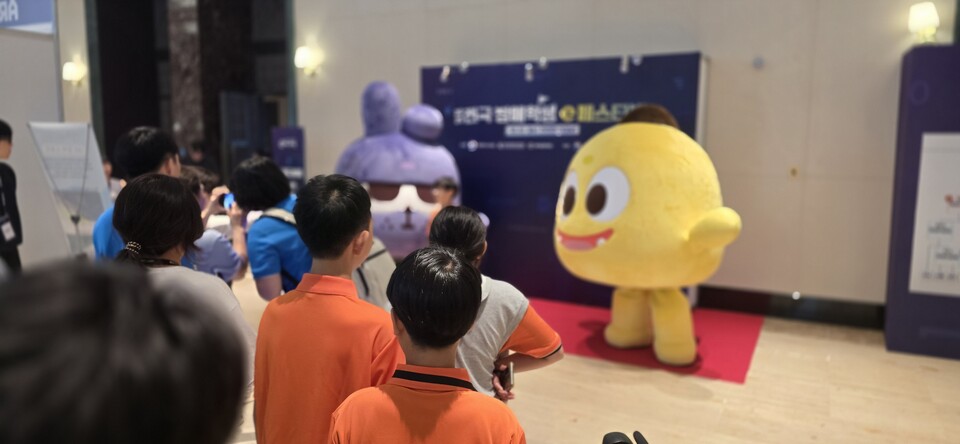 넷마블 마스코트 캐릭터들의 인기가 엄청났다. 사진=최형주 기자