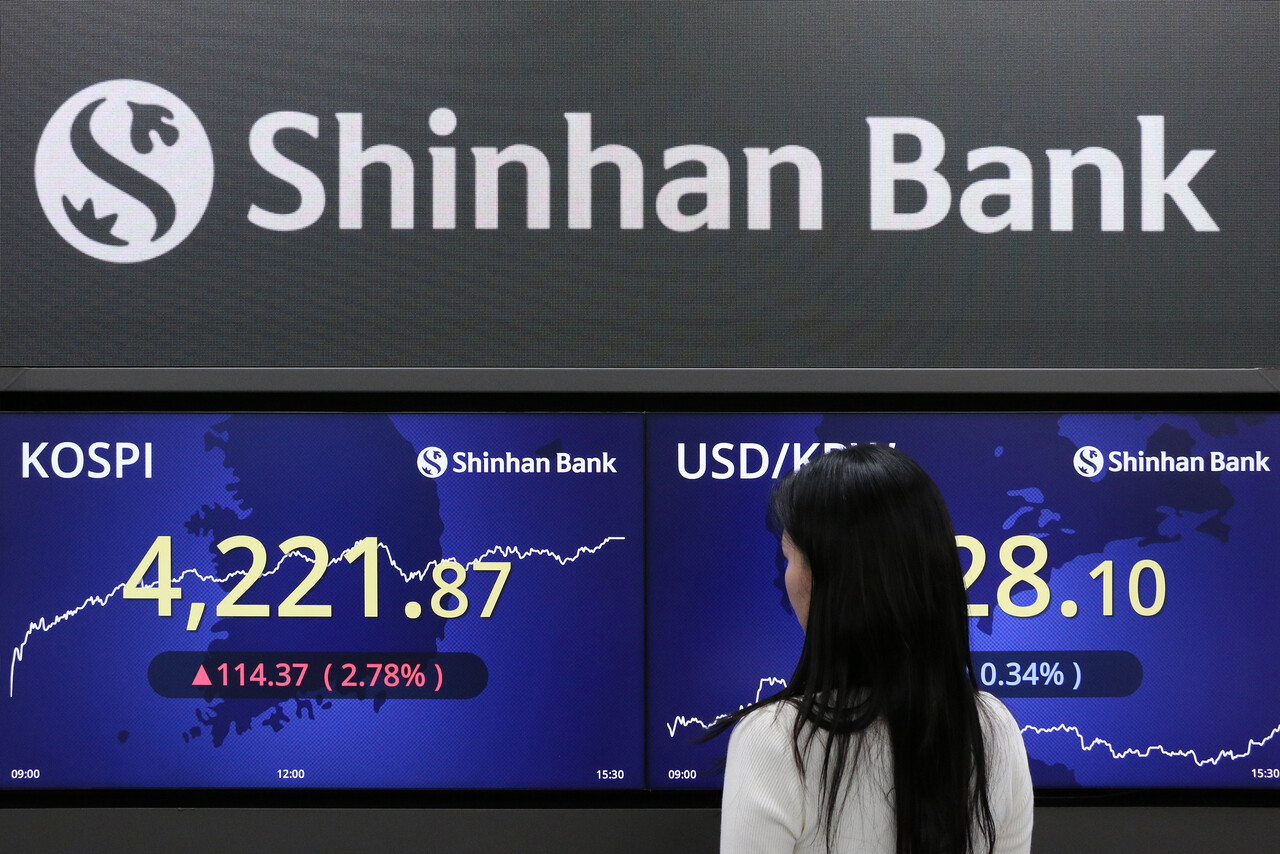 신한은행 딜링룸. 사진=신한은행