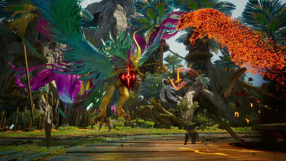 보스와의 전투. 사진=엔씨소프트