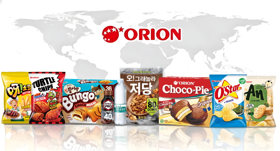 오리온 글로벌 대표 제품. 사진=오리온