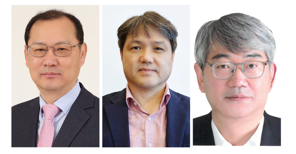 (왼쪽부터) 효성티앤씨 효성동나이법인장 배인한 부사장, 효성중공업 남통효성변압기유한공사 총경리 배용배 부사장, 효성중공업 건설 PU장 박남용 부사장. 사진=효성그룹