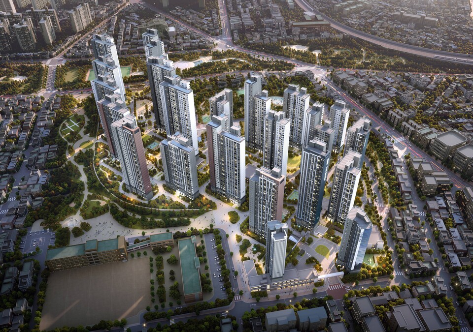 포레나더샵 인천시청역 조감도. 사진=(주)한화