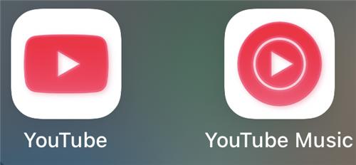 유튜브 앱과 유튜브 뮤직 앱.  사진=연합