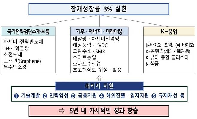 초혁신경제 15대 선도프로젝트 추진계획 체계도. 사진=기획재정부